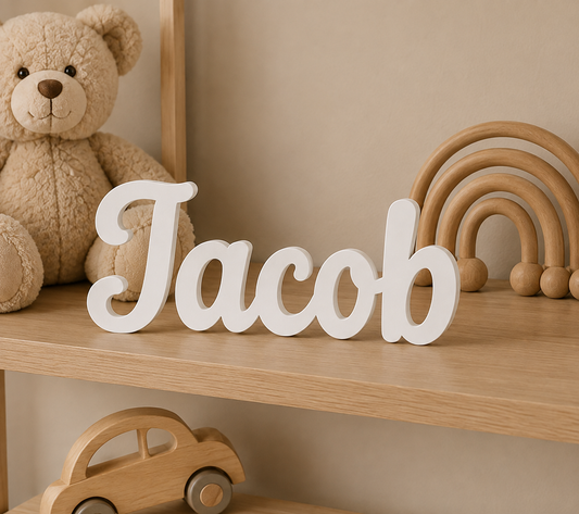 Personalised Freestanding Acrylic Name Sign