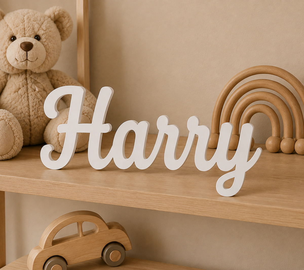 Personalised Freestanding Acrylic Name Sign