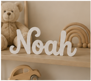 Personalised Freestanding Acrylic Name Sign